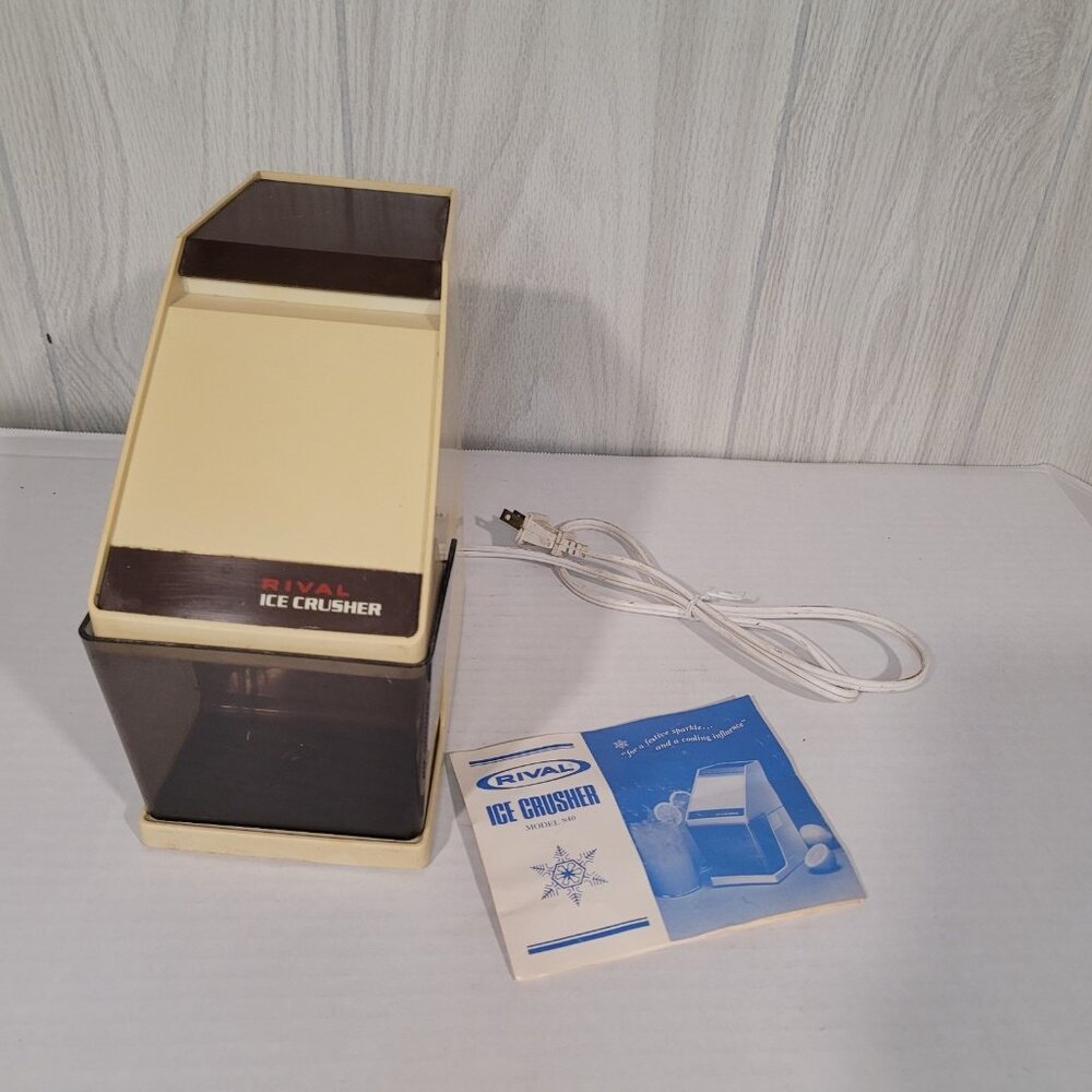 Clean VINTAGE Rival Electric Ice Crusher Model 840/1  Tested Works